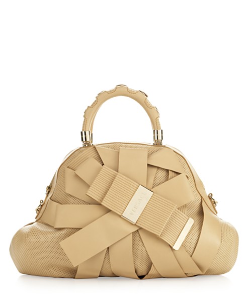 Versace Metallic Soft Madonna Boston Bag