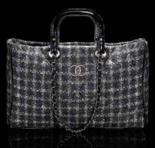 Multi Handle Tweed Chanel Handbag