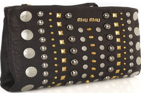 Miumiu Studded Clutch