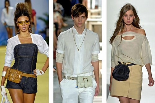 Fanny pack on the runway