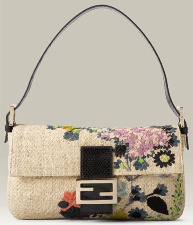 Fendi Floral Baguette