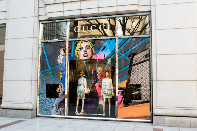 Gucci - Hirohiko Araki Window Display