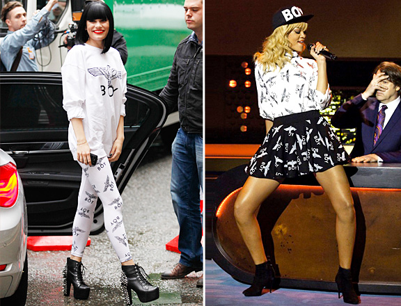 Rihanna & Jessie J Wearing Boy London